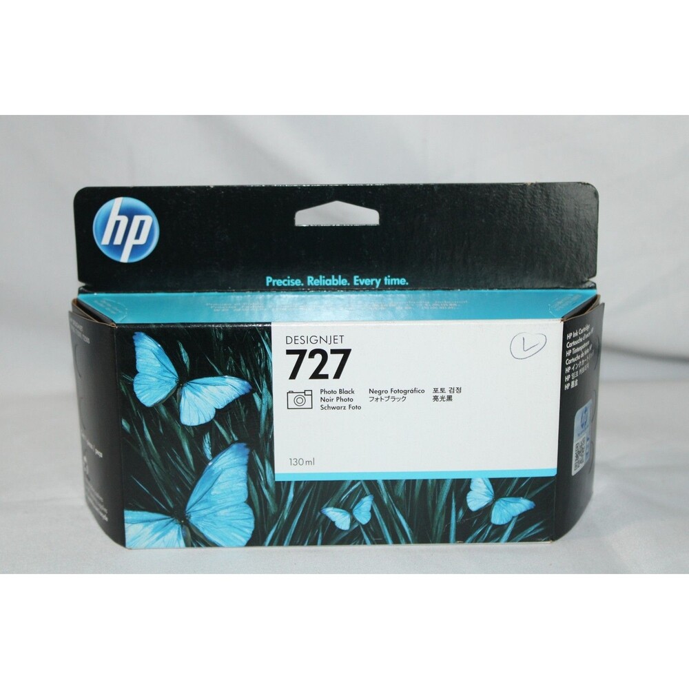 Genuine HP 727 Photo Black 130ml Ink B3P23A DesignJet T1500 T920 T2500  Exp 2018